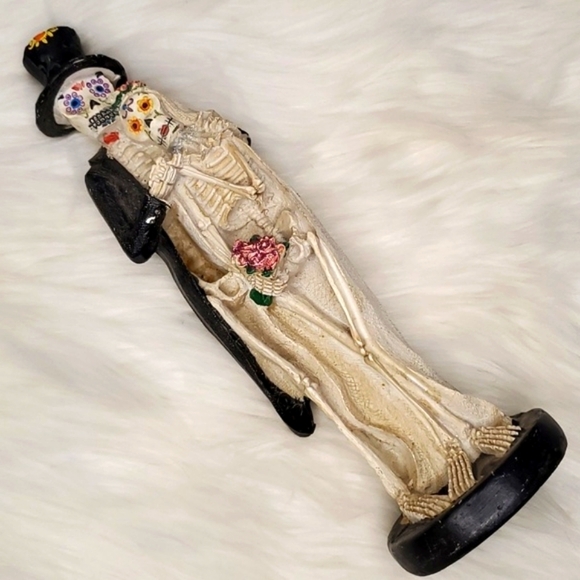 Dia De Las Muertos Day Of the Dead Mexico Wedding Couple Skeleton Figurine 9" 💀 - Picture 10 of 13